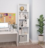 VidaXL Boekenkast/kamerscherm 45x24x159 cm bewerkt hout wit