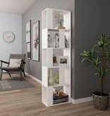 VidaXL Boekenkast/kamerscherm 45x24x159 cm bewerkt hout wit