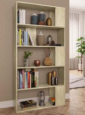 VidaXL Boekenkast/kamerscherm 80x24x159 cm bewerkt hout sonoma eiken
