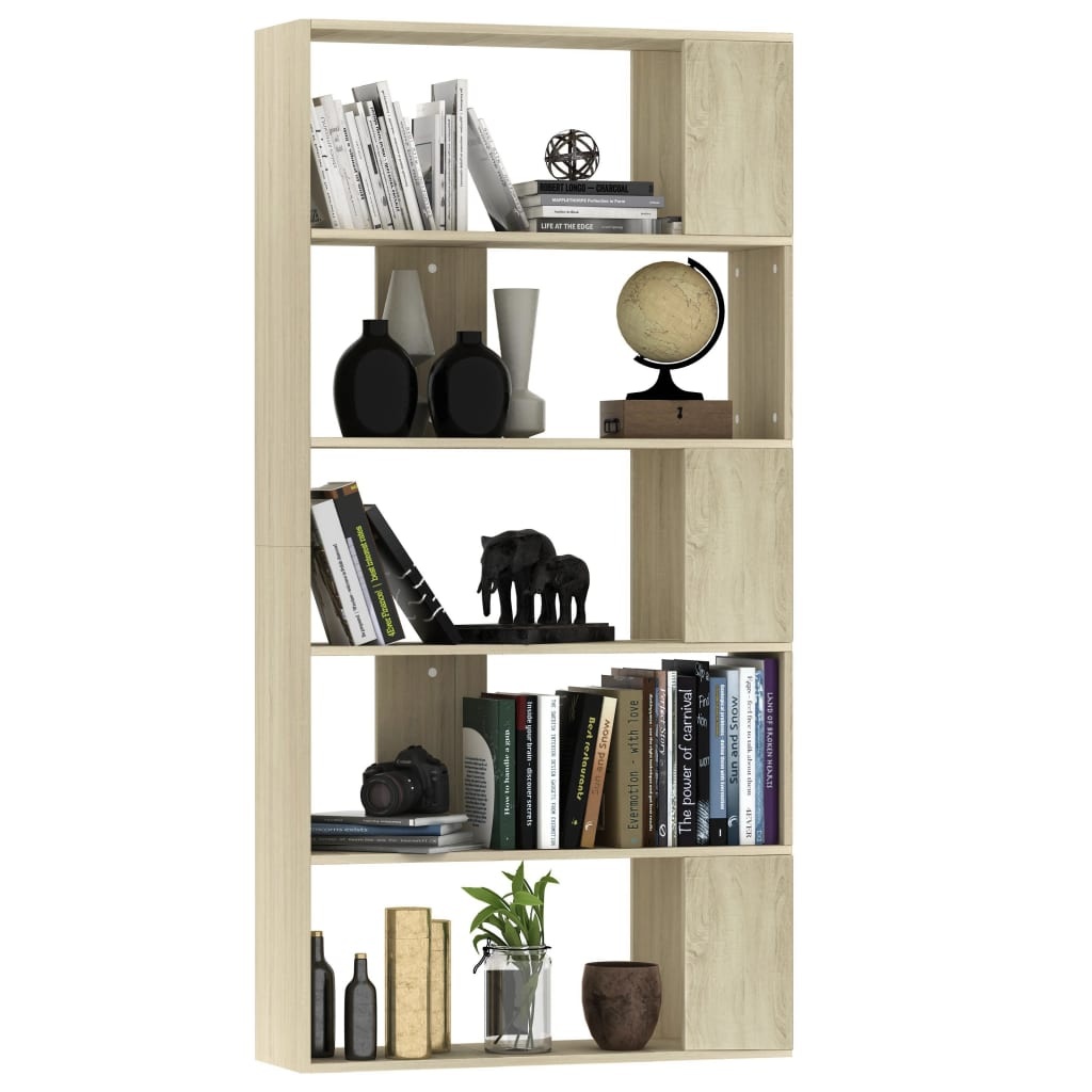 VidaXL Boekenkast/kamerscherm 80x24x159 cm bewerkt hout sonoma eiken