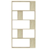 VidaXL Boekenkast/kamerscherm 80x24x159 cm bewerkt hout sonoma eiken