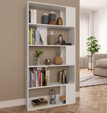 VidaXL Boekenkast / kamerscherm 80x24x159 cm bewerkt hout wit