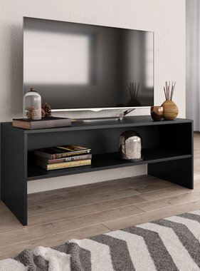 VidaXL Tv-meubel 100x40x40 cm bewerkt hout zwart