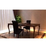 VidaXL Eetkamerstoelen 2 st kunstleer bruin