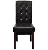 VidaXL Eetkamerstoelen 2 st kunstleer bruin