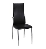 VidaXL Eetkamerstoelen 2 st kunstleer zwart