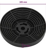VidaXL Koolstoffilters voor afzuigkap 2 st 105x21 mm
