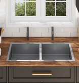 VidaXL Gootsteen handgemaakt roestvrij staal