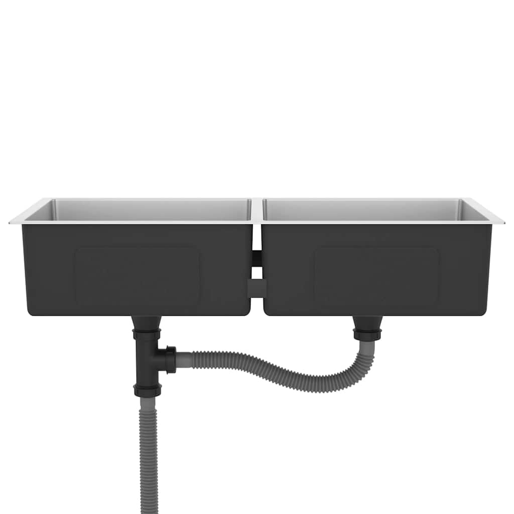 VidaXL Gootsteen handgemaakt roestvrij staal