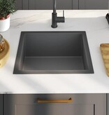 VidaXL Gootsteen handgemaakt roestvrij staal zwart