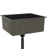 VidaXL Gootsteen handgemaakt roestvrij staal zwart