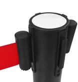 VidaXL Afzetpaal met band staal zwart