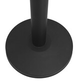 VidaXL Afzetpaal met band staal zwart