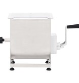 VidaXL Vleesmixer met bak roestvrij staal zilverkleurig