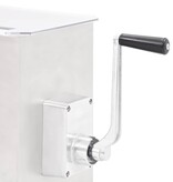 VidaXL Vleesmixer met bak roestvrij staal zilverkleurig