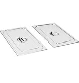 VidaXL Deksels 2 st voor GN 1/1 schalen roestvrij staal