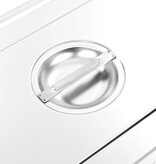 VidaXL Deksels 2 st voor GN 1/1 schalen roestvrij staal