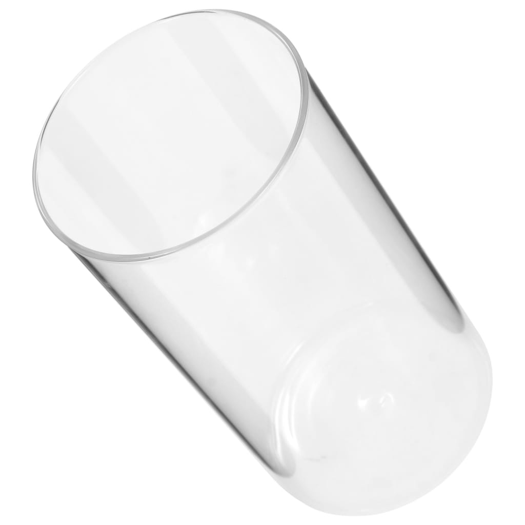 VidaXL Opbergpotten met kurken deksel 6 st 1100 ml glas