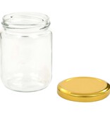 VidaXL Jampotten met goudkleurige deksels 48 st 230 ml glas