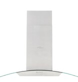 VidaXL Eilandafzuigkap 756 m³/u LED 90 cm roestvrij staal