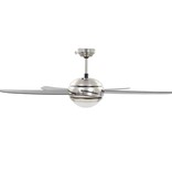 VidaXL Plafondventilator met lamp 128 cm bruin