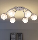 VidaXL Plafondlamp met 6 LED-lampen G9 240 W