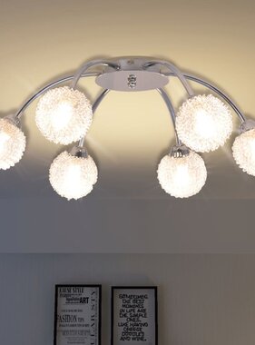 VidaXL Plafondlamp met 6 LED-lampen G9 240 W