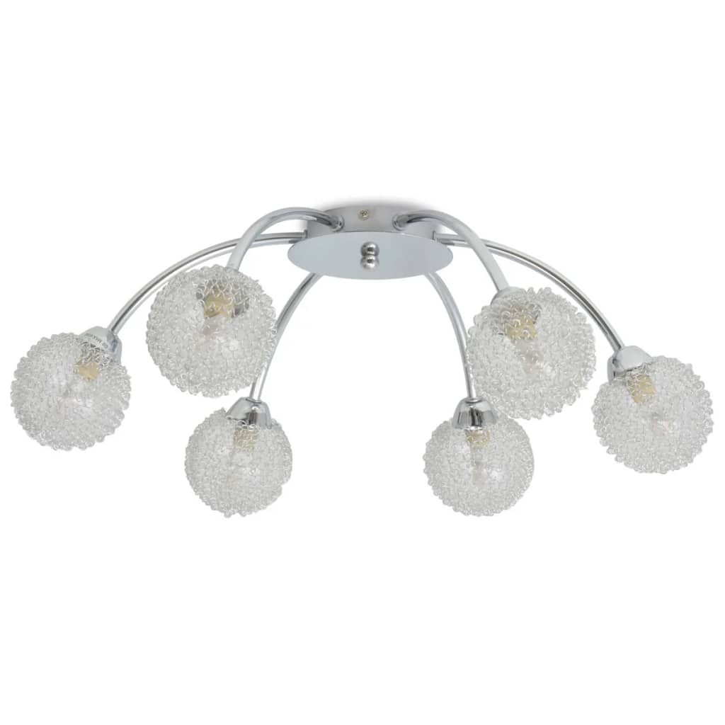 VidaXL Plafondlamp met 6 LED-lampen G9 240 W