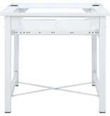 VidaXL Wasmachineverhoger met uittrekbaar schap wit