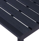 VidaXL Tuinbank 180 cm PS-plaat zwart