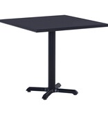 VidaXL Tuintafel 80x80x75 cm zwart