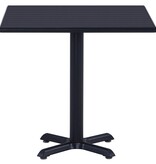 VidaXL Tuintafel 80x80x75 cm zwart