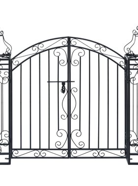 VidaXL Poort decoratief 122x20,5x100 cm smeedijzer
