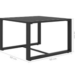 VidaXL 5-delige Loungeset met kussens aluminium antraciet