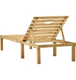 VidaXL Ligbed geïmpregneerd grenenhout