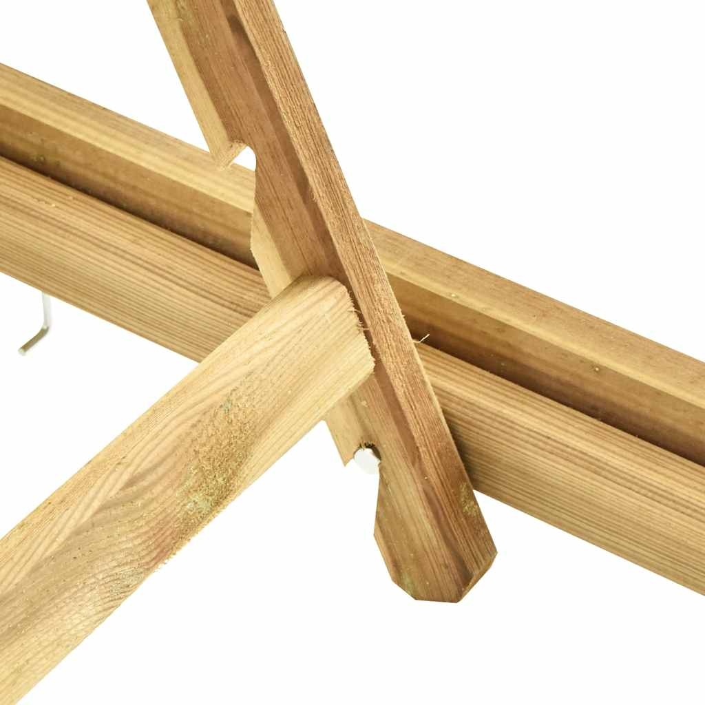 VidaXL Ligbed geïmpregneerd grenenhout