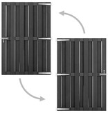 VidaXL Poort 100x150 cm HKC grijs