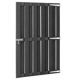 VidaXL Poort 100x150 cm HKC grijs