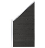 VidaXL Schuttingpaneel 95x(105-180) cm HKC grijs