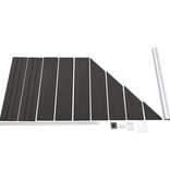 VidaXL Schuttingpaneel 95x(105-180) cm HKC grijs