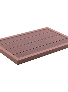 VidaXL Vloerelement voor solardouche 101x63x5,5 cm HKC bruin