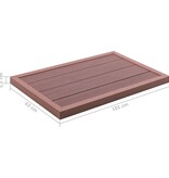 VidaXL Vloerelement voor solardouche 101x63x5,5 cm HKC bruin