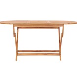 VidaXL 7-delige Tuinset inklapbaar massief teakhout