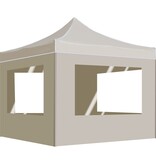 VidaXL Partytent inklapbaar met wanden 2x2 m aluminium crème