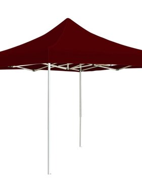 VidaXL Partytent professioneel inklapbaar 2x2 m aluminium bordeauxrood