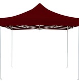 VidaXL Partytent professioneel inklapbaar 2x2 m aluminium bordeauxrood