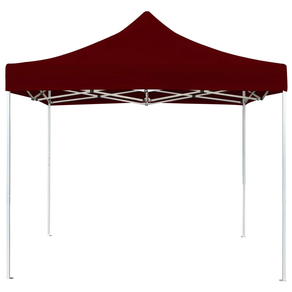 VidaXL Partytent professioneel inklapbaar 2x2 m aluminium bordeauxrood