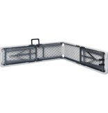 VidaXL Tuinbanken inklapbaar 2 st 180 cm HDPE wit