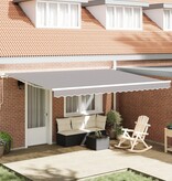 VidaXL Vervangingsstof voor zonwering voor 4.5x3 m Frame Lichtgrijs