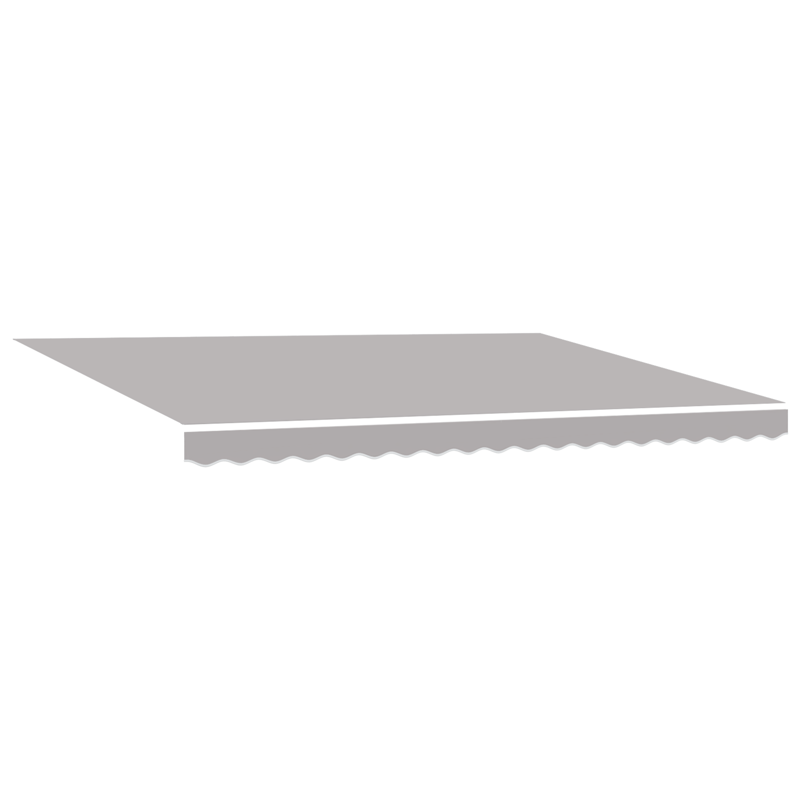 VidaXL Vervangingsstof voor zonwering voor 4.5x3 m Frame Lichtgrijs